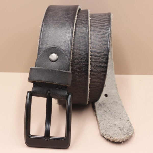 Vintage Full Grain Leather Belt – Handmade Premium Cowhide, Rugged & Timeless