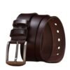 Genuine Leather Men's Alloy Buckle Cow Hide Belt
