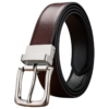 Formal Black Leather Belt for Men – Alloy Buckle, Classic Business Style